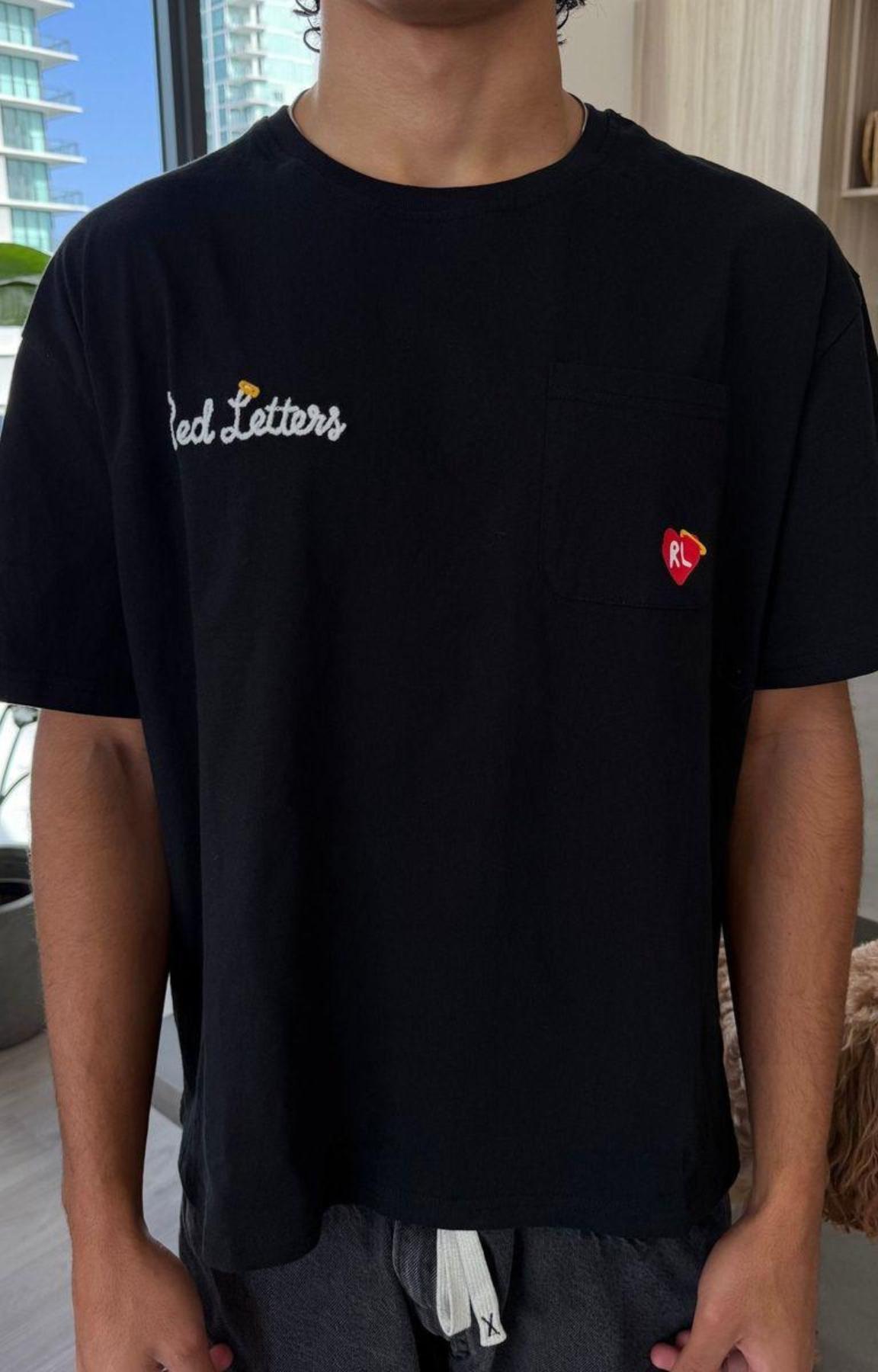 Red Letters Trust God Tee - Black