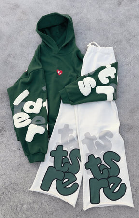 Red Letters Copy Me Scattered Hoodie – 500GSM Oversized French Terry