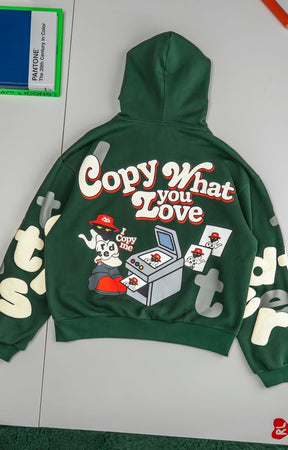 Close-up of 500GSM French Terry cotton fabric.