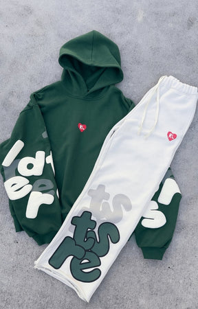 Red Letters Copy Me Scattered Hoodie – 500GSM Oversized French Terry