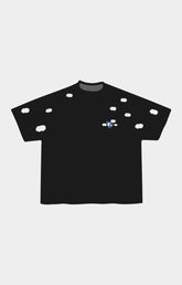 Red Letters Fly Me To The Moon Tee - Black