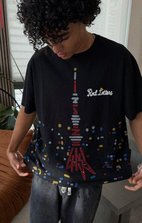 Slightly oversized Red Letters Japan Nights streetwear tee.