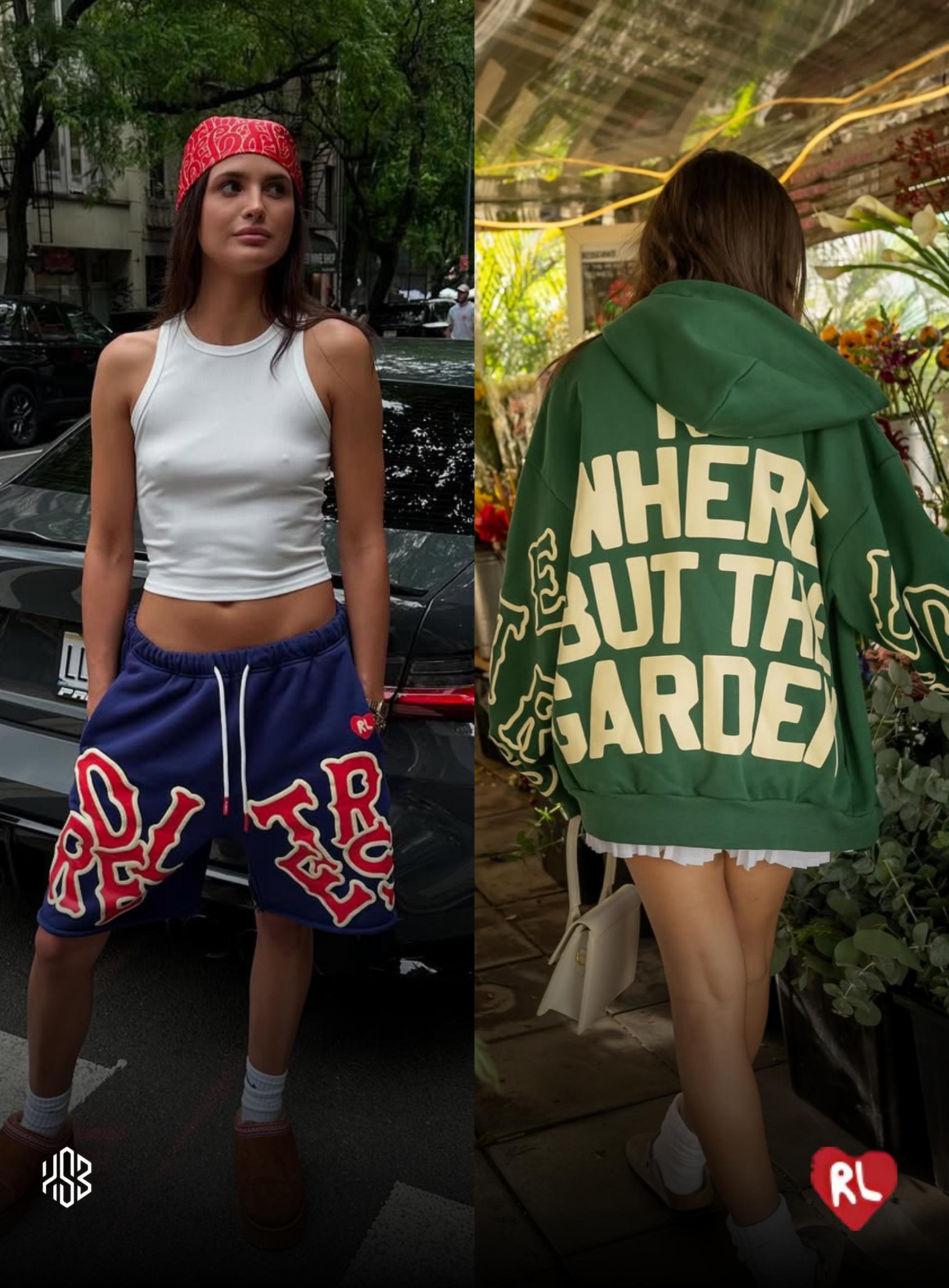 Red Letters summer collection hero image with bold urban streetwear for men and women.
