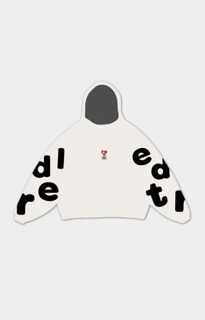 Red Letters Therapy Scattered Hoodie | Heavyweight Oversized Streetwear