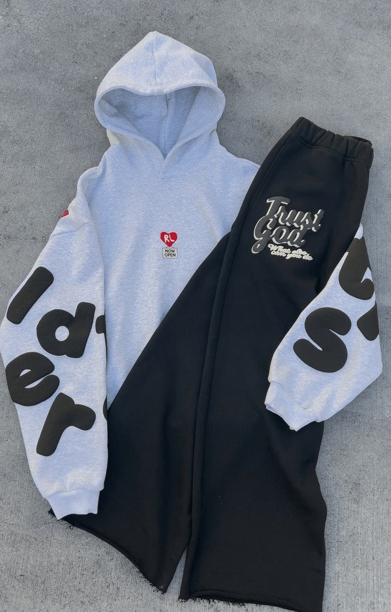 500GSM heavyweight French Terry texture of Therapy Scattered Hoodie