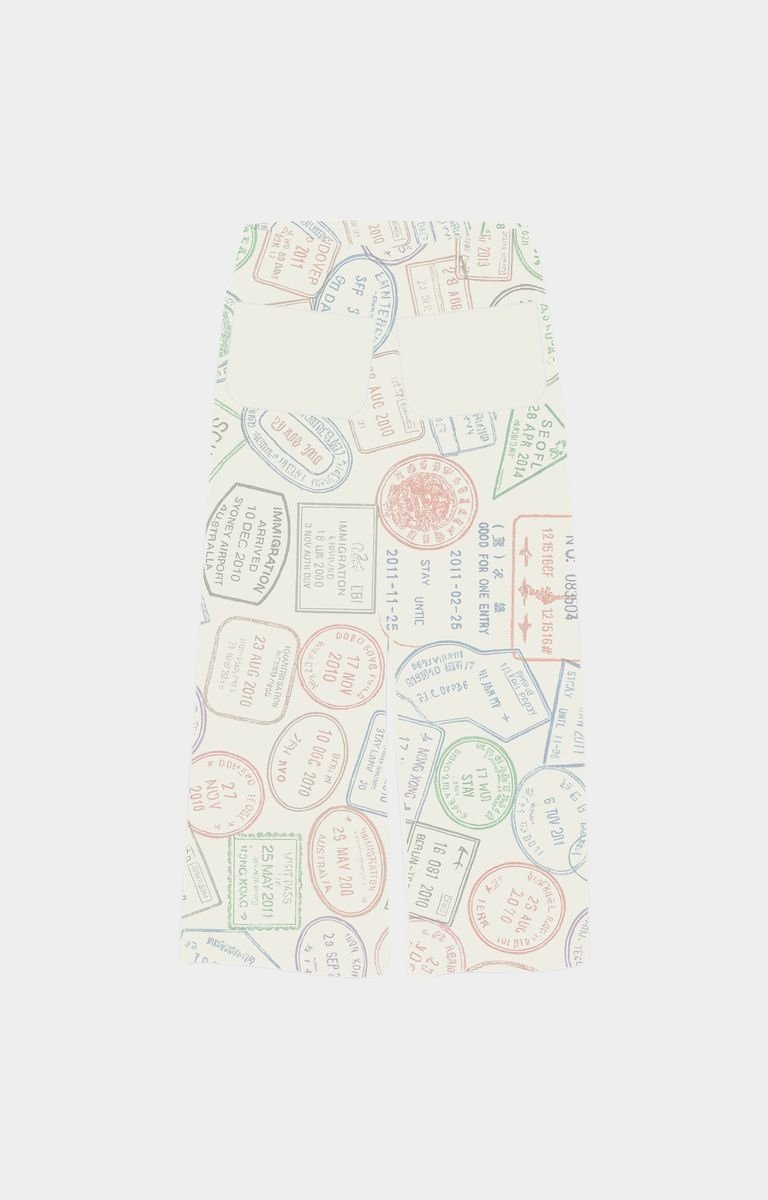 computerized mock up Ribbed cuff detailing of Red Letters Where U Are Pant