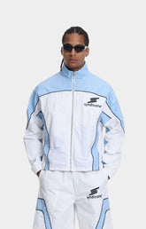 The Syndicate Nylon Jacket 1 Baby Blue front view