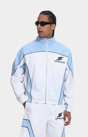 Premium nylon fabric texture on Syndicate jacket