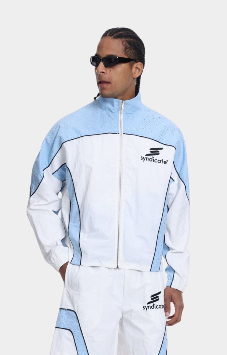 Premium nylon fabric texture on Syndicate jacket