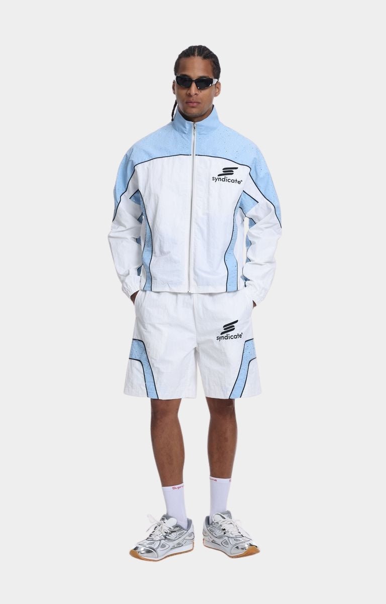 Syndicate Nylon Shorts paired with matching jacket