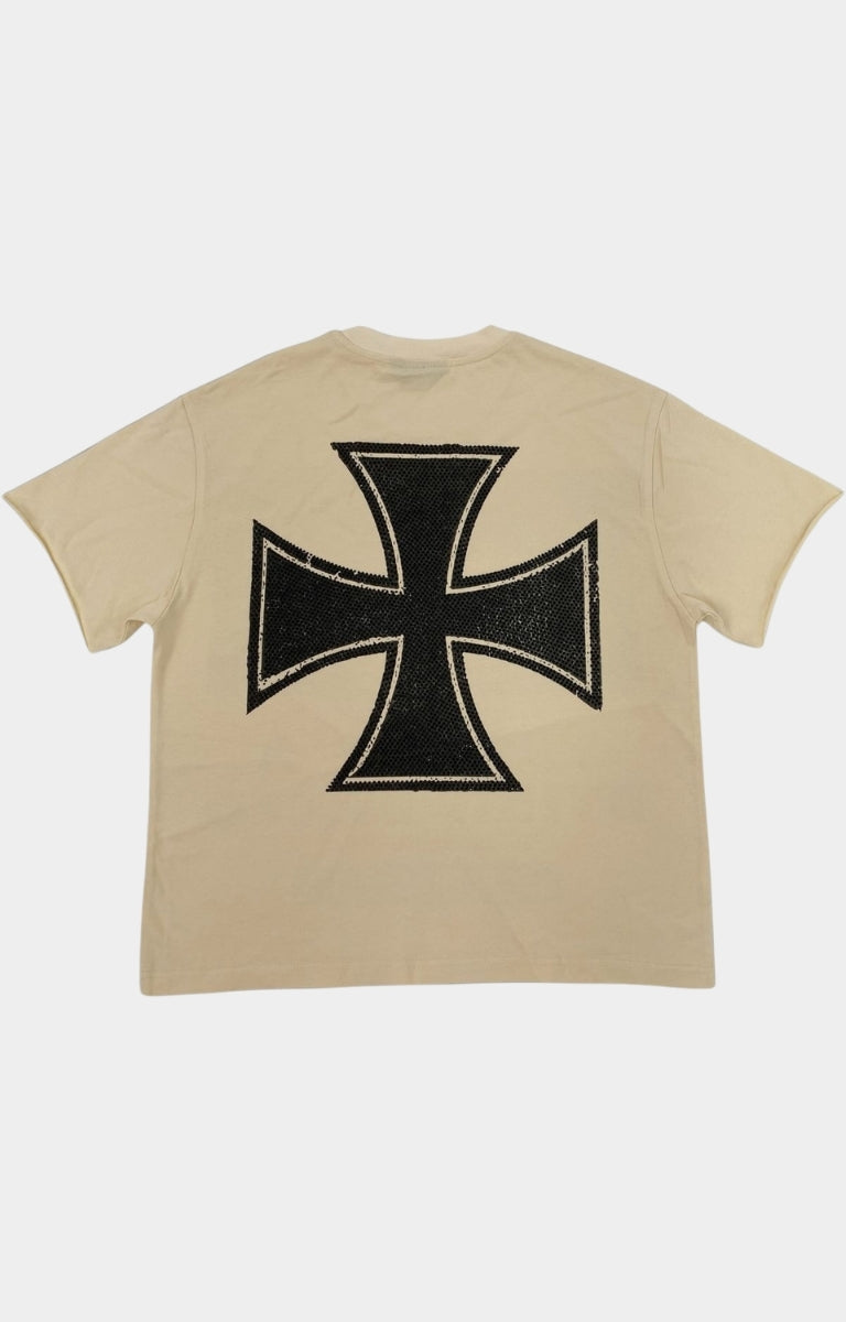 Back view of The Syndicate Dying Breed T-Shirt featuring oversized cross graphic.
