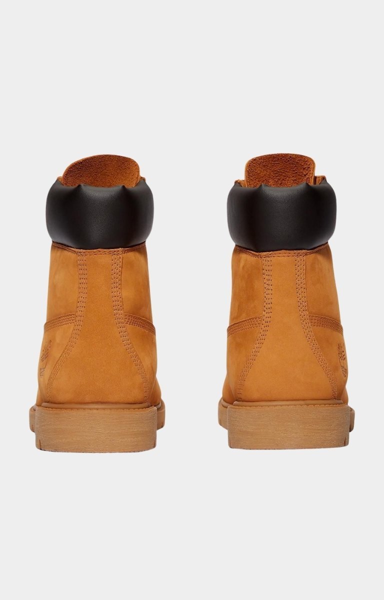 Top view showing padded collar and lace-up closure.