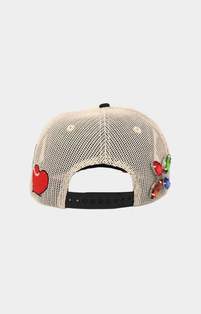 Back view showing adjustable snapback closure.