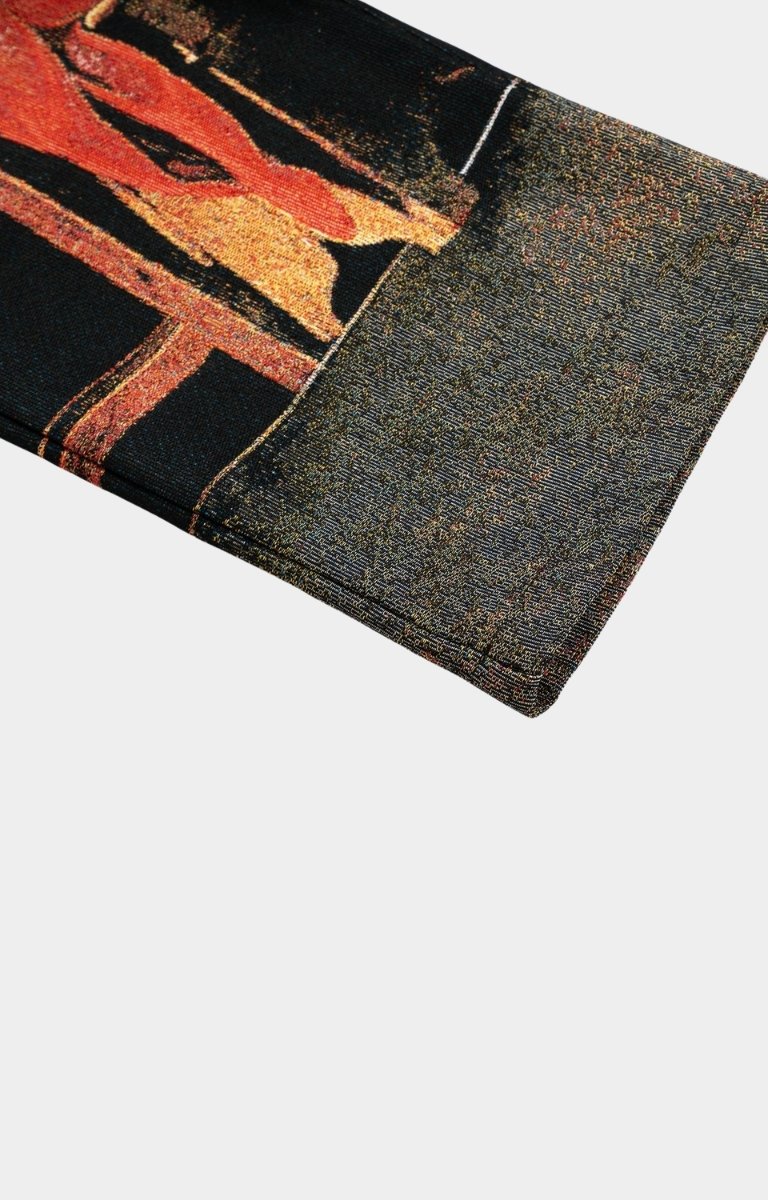Textile with abstract design on pants