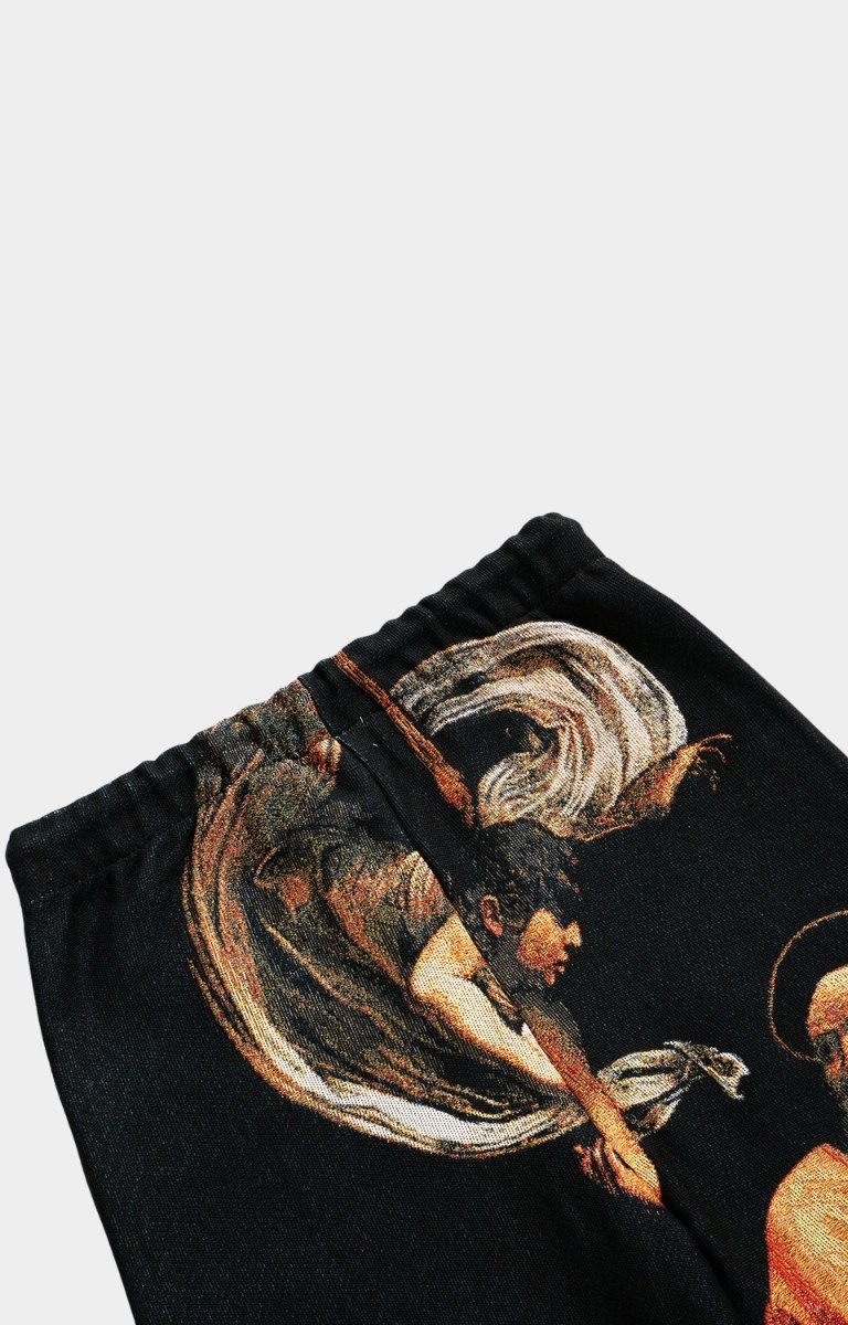Streetwear outfit featuring VeryRare Calling of Saint Matthew Pants – unisex oversized artwear trouser