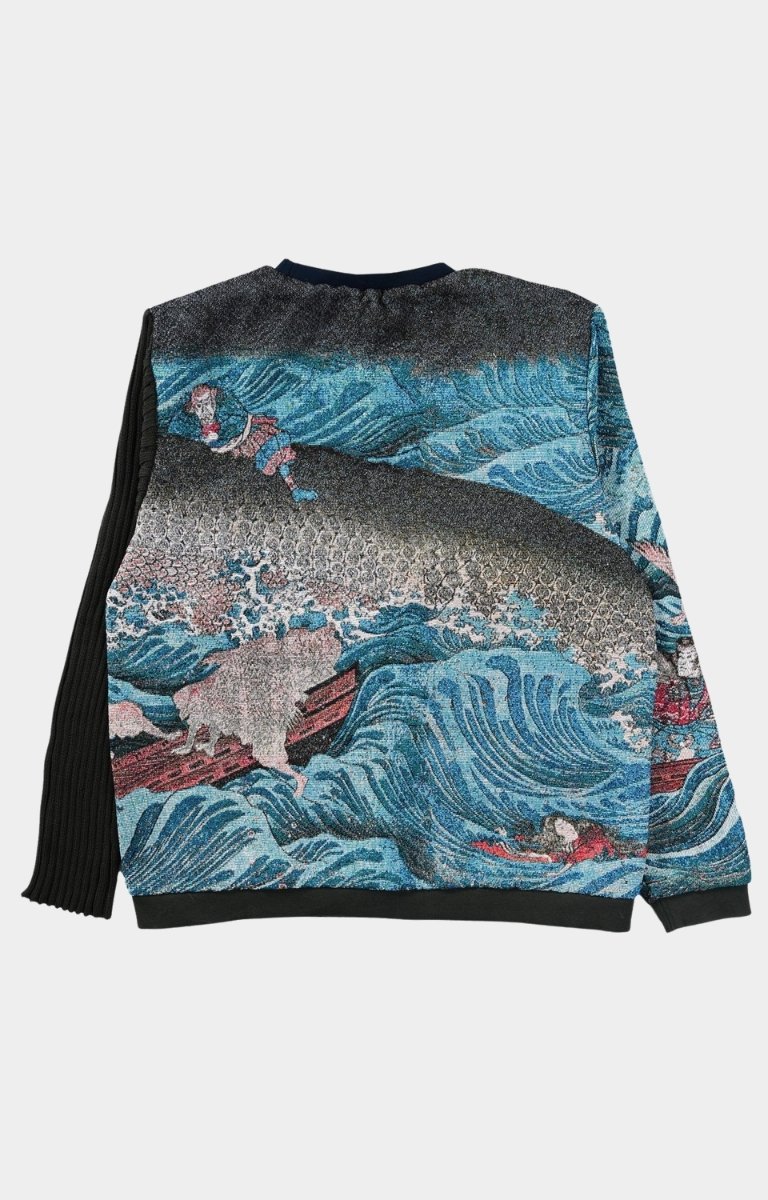 Back design of Tametomo Rescued tapestry jacket by VeryRare.