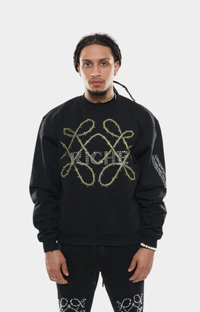 Heavyweight French Terry cotton fabric detail.