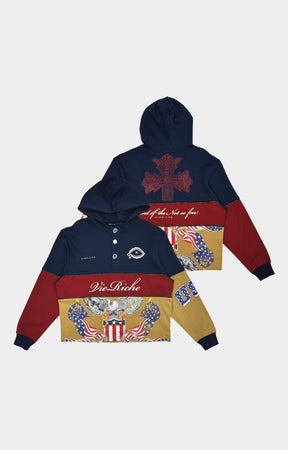 Heavyweight French Terry cotton fabric detail.